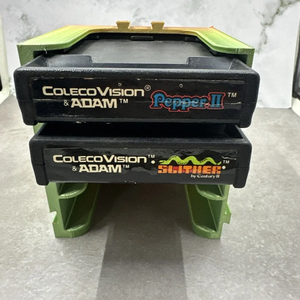 Slither & Pepper II ColecoVision ADAM Game Cartridge Lot 1983 Coleco NTSC
